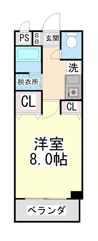 オ・ボワクレール(1K/4階)の間取り写真