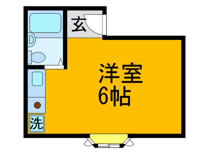 ヤサカフォーユ(ワンルーム/4階)の間取り写真