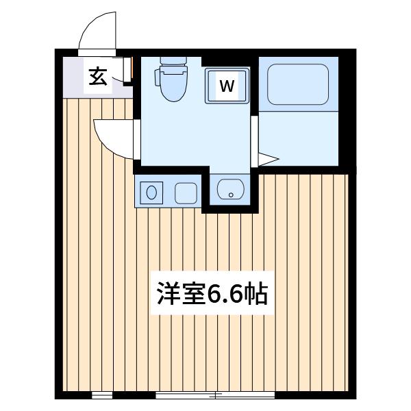 オークレジデンス川崎(ワンルーム/3階)の間取り写真