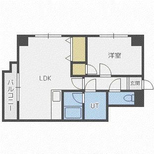 MAISONHOXIN南10条(1LDK/2階)の間取り写真