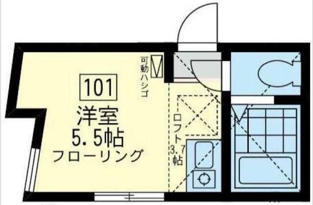 ソニオ ユナイト(ワンルーム/1階)の間取り写真