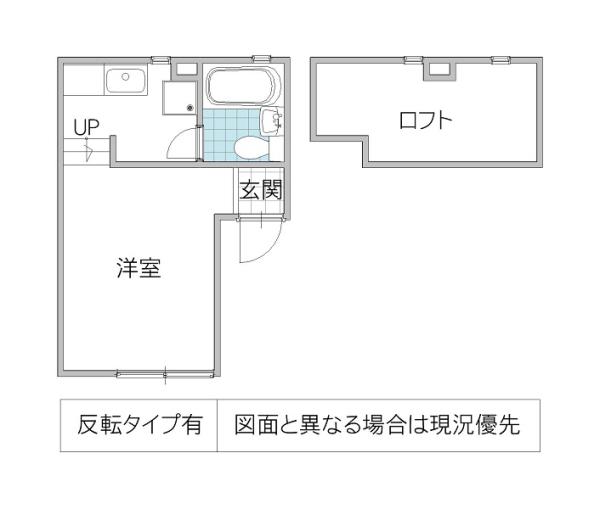 ハイムユングフラウ A棟(ワンルーム/1階)の間取り写真
