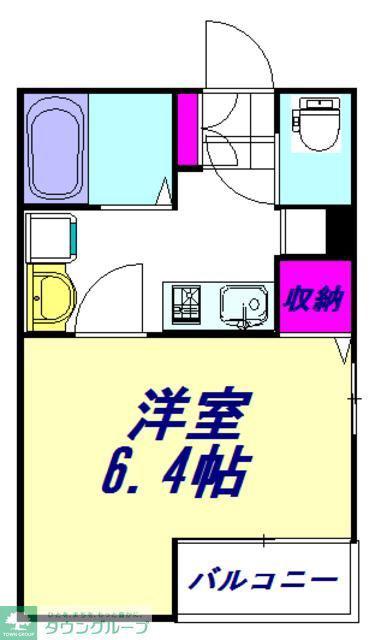 GRACE FLORA(1K/2階)の間取り写真