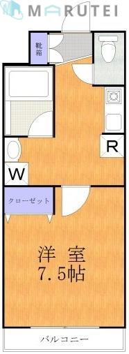 エスポワール宮崎台(1K/3階)の間取り写真