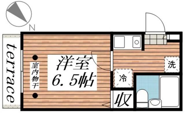 クラヴィエ(1K/1階)の間取り写真