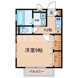 MAISONマリーノ(1K/3階)の間取り写真