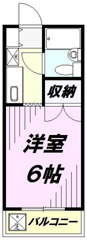 ファミールハイツ(1K/1階)の間取り写真