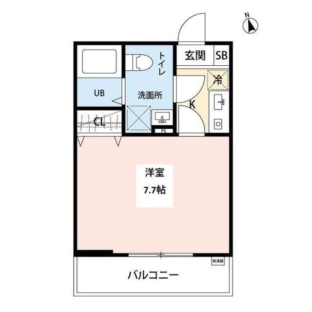 レガーロ瀬谷(1K/2階)の間取り写真