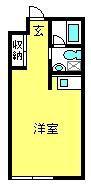 さくら木ヴィレッジ(ワンルーム/2階)の間取り写真