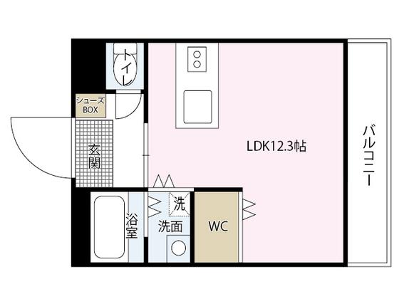 HEIMSアベニュー(ワンルーム/2階)の間取り写真