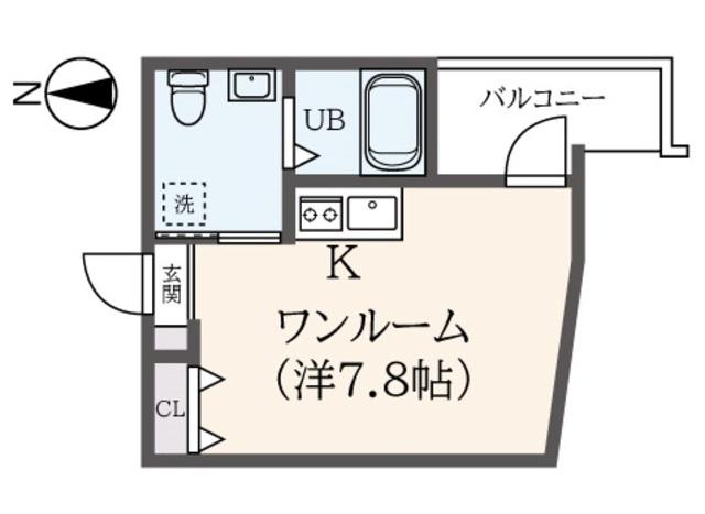 ソリッド東向島(ワンルーム/3階)の間取り写真