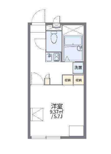 レオパレスMIZUKASAII(1K/1階)の間取り写真
