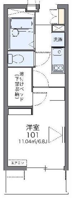 レオパレスマ メゾンC(1K/2階)の間取り写真