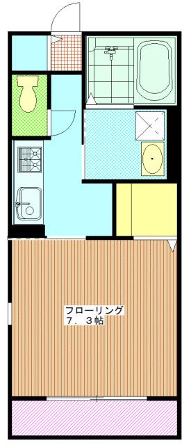 メゾン・ライトA(1K/3階)の間取り写真