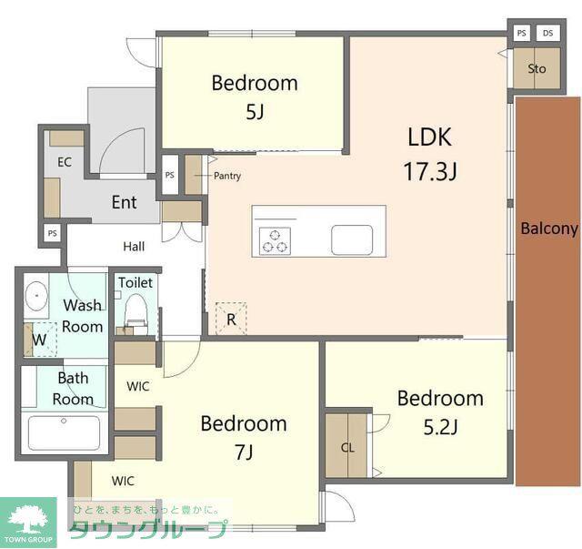 DAIZAWA HOUSE(3LDK/1階)の間取り写真