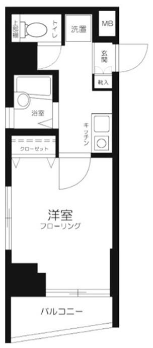 プレール日本橋壱番館(1K/2階)の間取り写真