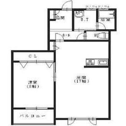カーサクレスト(1LDK/3階)の間取り写真