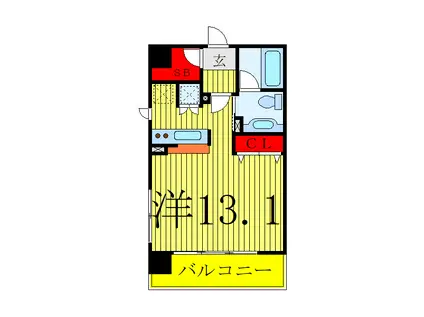 プレミアステージ湯島(ワンルーム/10階)の間取り写真