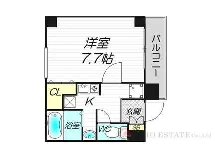 M・プラザ新大阪弐番館(1K/3階)の間取り写真