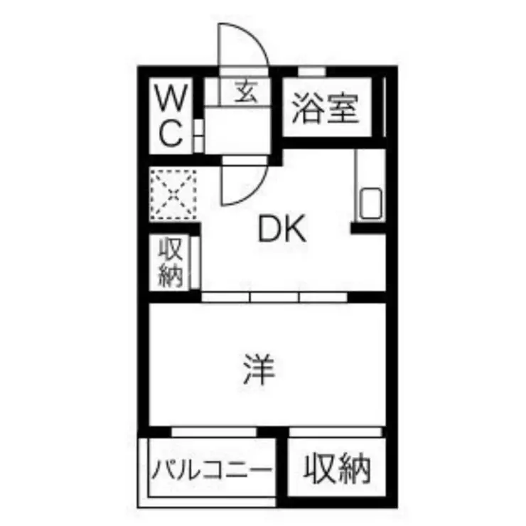 スカイコート五反田 1階階 間取り