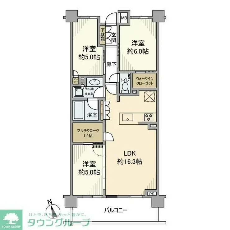 グランリビオ浜田山 4階階 間取り