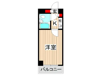 板橋昭和ビル徳丸(1K/3階)の間取り写真