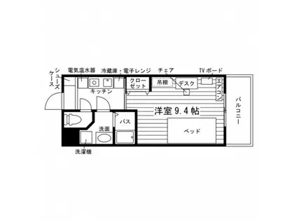 学生会館 UNI EMEAL 新潟大学前(1K/1階)の間取り写真