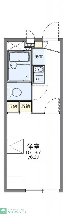 レオパレス城 2階階 間取り
