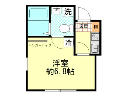I-RESIDENCE(1K/1階)の間取り写真
