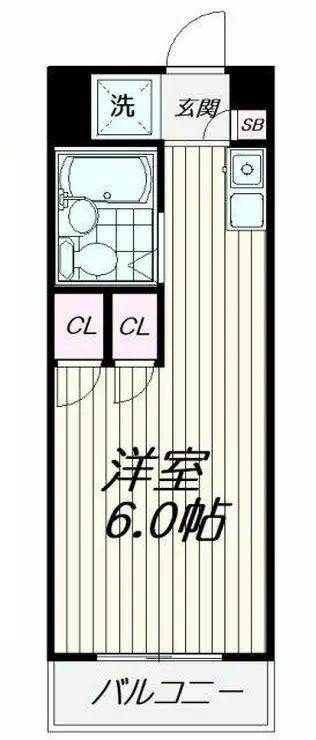 シャルム西大井 3階階 間取り