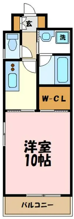 コンフォート中野島 4階階 間取り