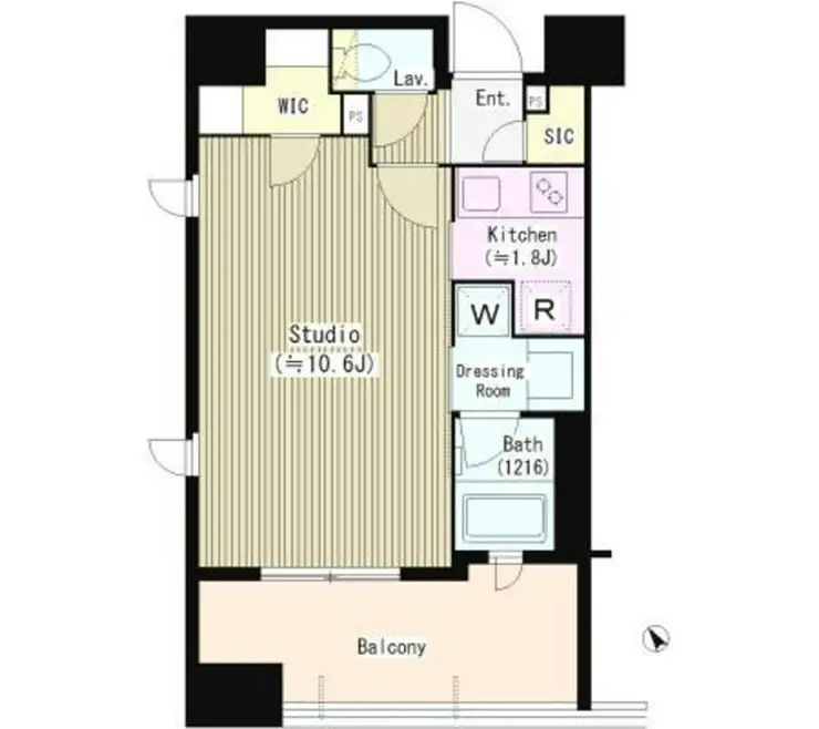 シェフルール西早稲田ラヴィーナ 3階階 間取り