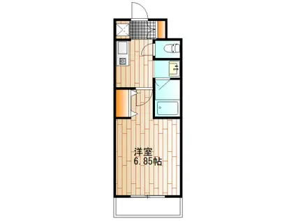 タウンハウス日吉K(1K/2階)の間取り写真