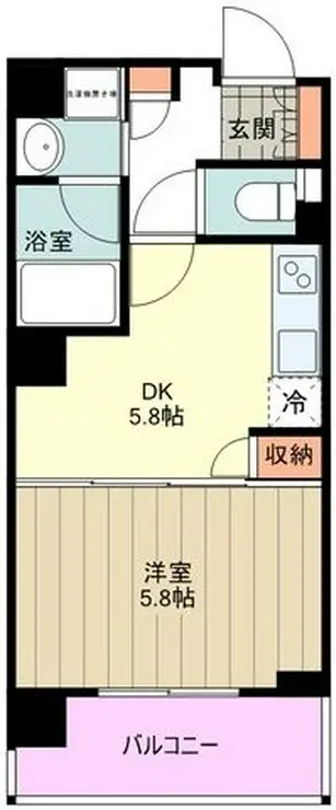 フェリーチェ国立 4階階 間取り