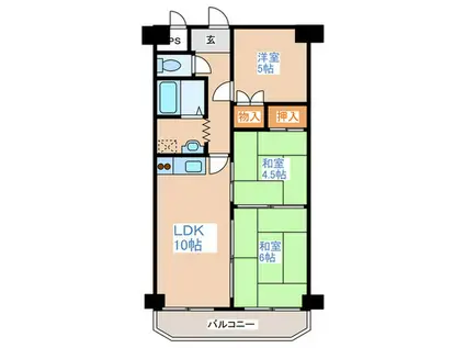 コモンズ28(3LDK/7階)の間取り写真