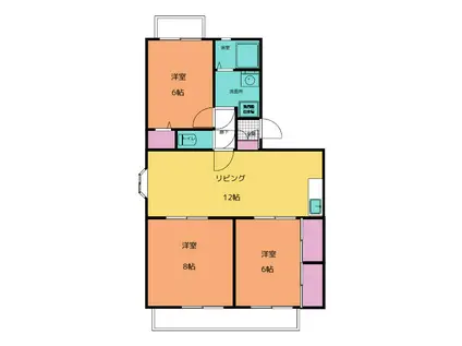 メゾン・ド・エソールI(3LDK/4階)の間取り写真