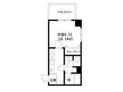 サクシード金町(1K/4階)の間取り写真