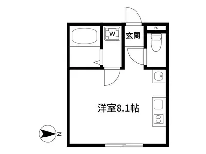 ラフォルテ上板橋(ワンルーム/3階)の間取り写真