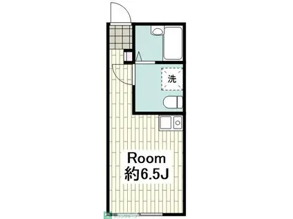 グランメール庚台(ワンルーム/1階)の間取り写真