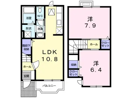 ユーミーステラ(2LDK/1階)の間取り写真