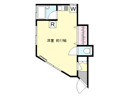 ハイム大塚(ワンルーム/1階)の間取り写真