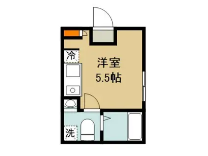 EPICER柴又(ワンルーム/4階)の間取り写真