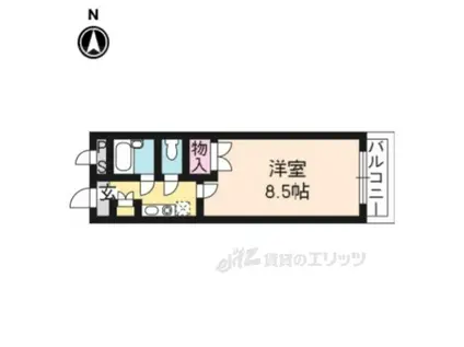 第49長栄ウィステリアヒルズM2(1K/5階)の間取り写真