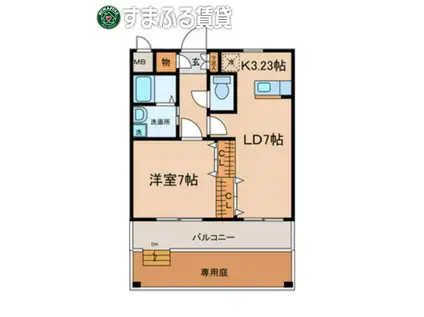 CASA FELICE(1LDK/1階)の間取り写真