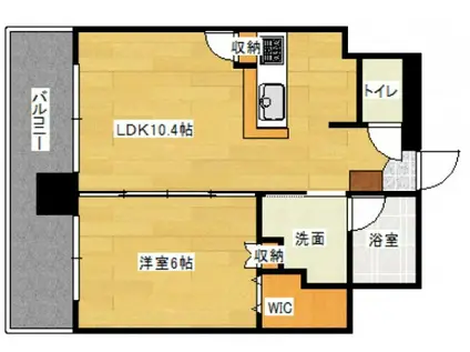 グレイスコート昭和町マンション(1LDK/12階)の間取り写真