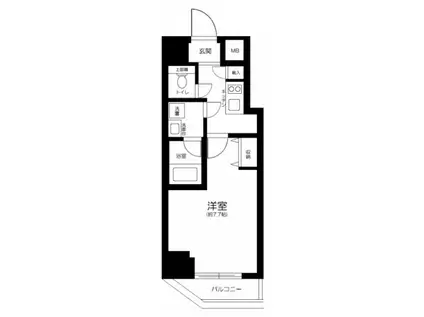 レオーネ板橋本町駅前(1K/9階)の間取り写真