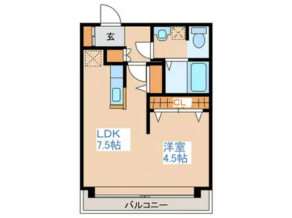 ALPHA COURT HIRAGISHI-2.10(1LDK/3階)の間取り写真