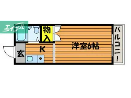 ST学南(1K/2階)の間取り写真