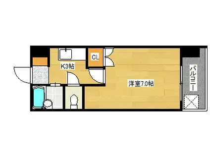 TRYビル(1K/1階)の間取り写真