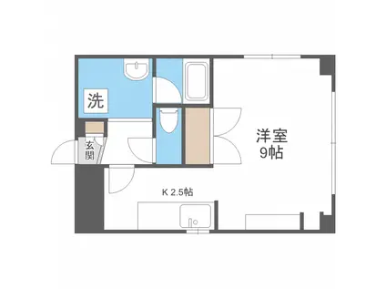 トミイビルNO.18(1K/4階)の間取り写真